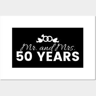 50th Wedding Anniversary Couples Gift Posters and Art